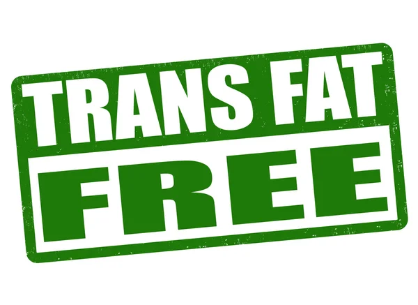 Trans fat gratis stempel — Stockvector