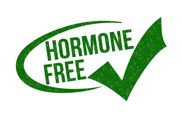 Sello libre de hormonas — Archivo Imágenes Vectoriales