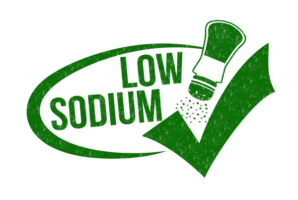 Low sodium stamp — Stock Vector