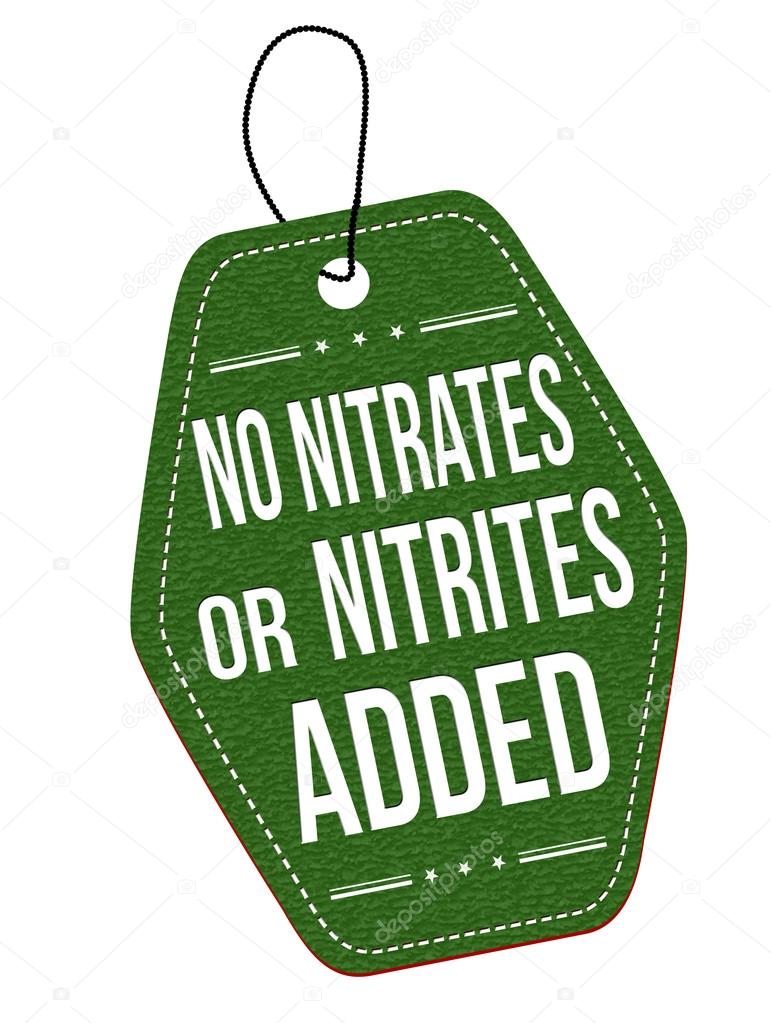 No nitrates or nitrites added label or price tag