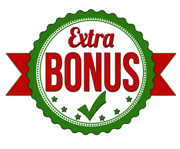 Etiqueta o sello extra bonus — Vector de stock