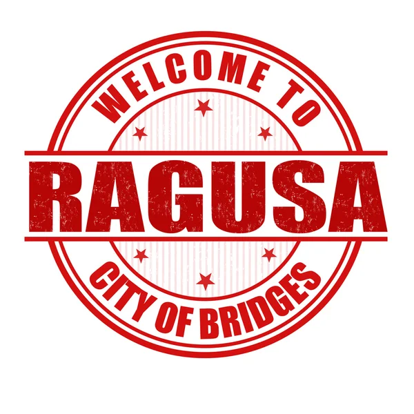 Bienvenue au timbre de Raguse — Image vectorielle