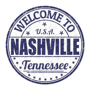 Welcome to Nashville stamp clipart