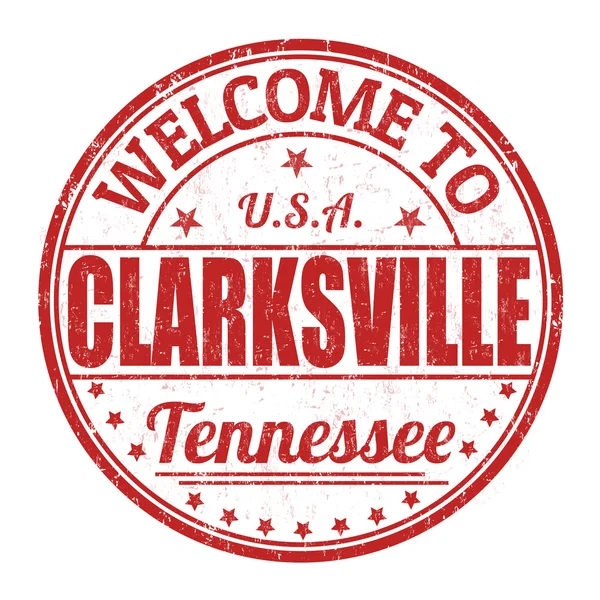 Welkom in Clarksville stempel — Stockvector