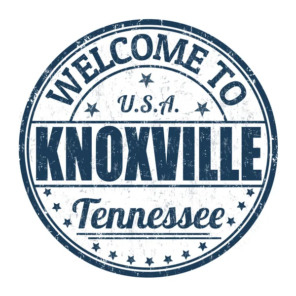 Καλώς ήλθατε στο Knoxville σφραγίδα — Διανυσματικό Αρχείο