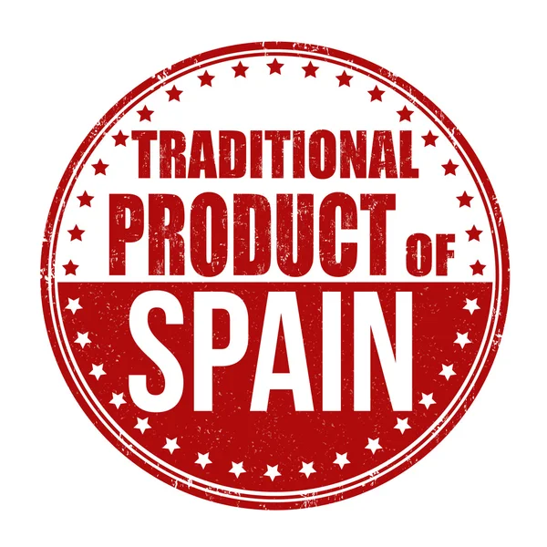 Traditional product of Spain stamp — Stock Vector