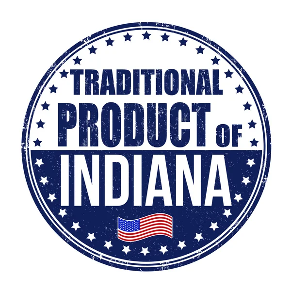 Tradycyjnego produktu pieczęci Indiana — Wektor stockowy