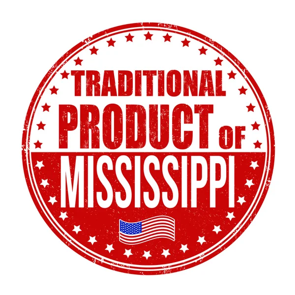 Produto tradicional de carimbo Mississippi — Vetor de Stock