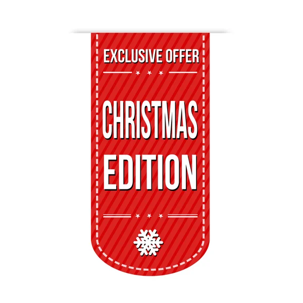 Christmas edition banner design — Stock vektor