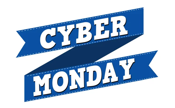 Ontwerp van de banner van de maandag van Cyber — Stockvector
