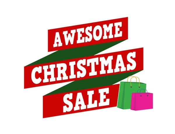 Awesome Christmas sale banner design — Stock Vector