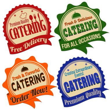 Etiket, etiket veya pul catering