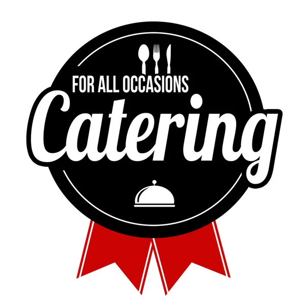 Etiqueta o signo de catering — Vector de stock