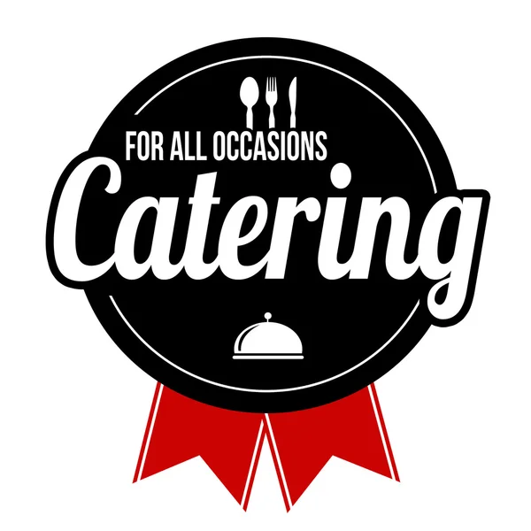 Catering ετικέτα ή σημάδι — Διανυσματικό Αρχείο