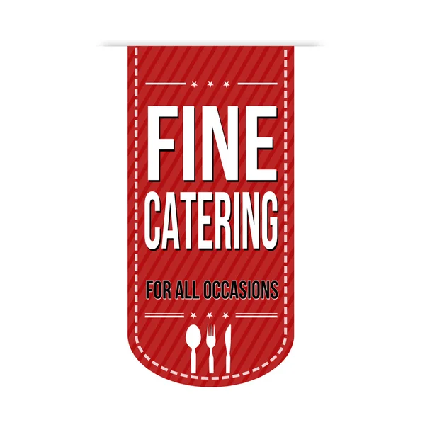 Fin catering banner design — Stock vektor