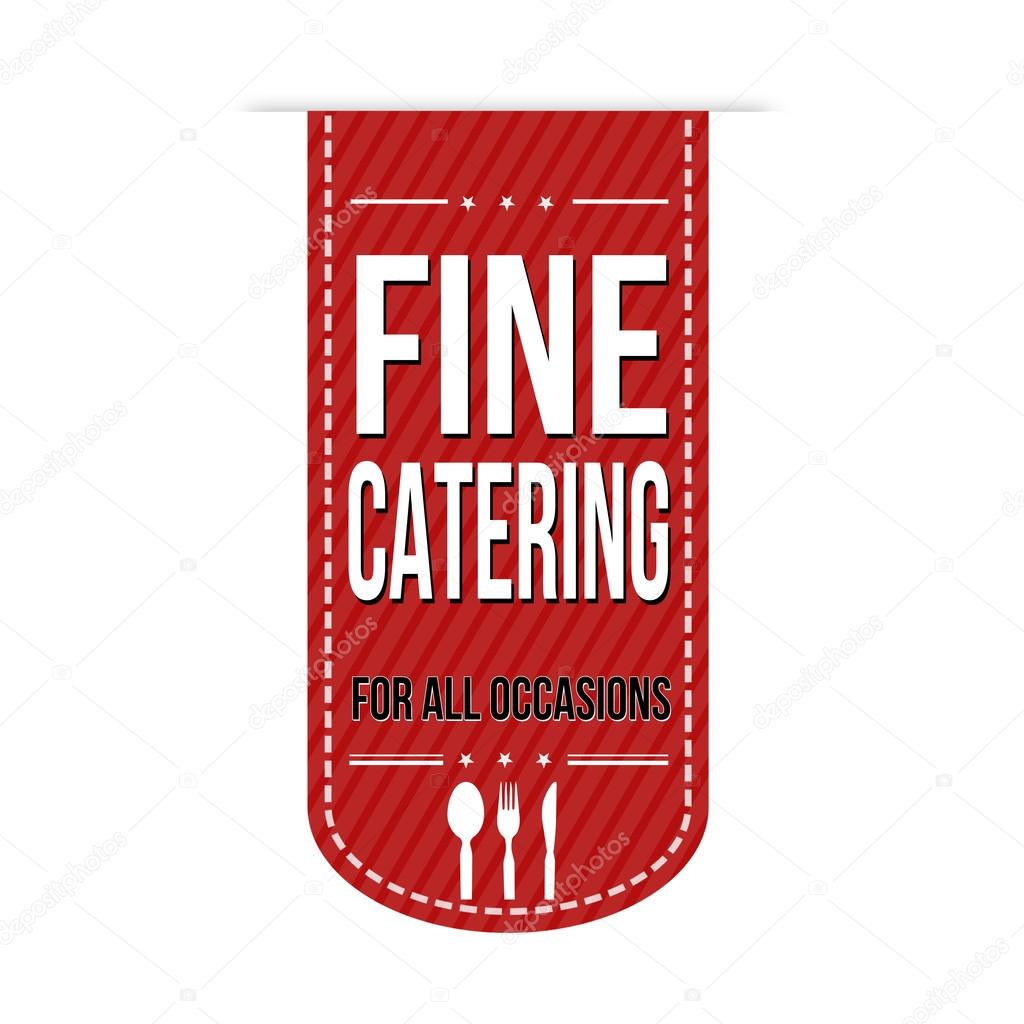 Fine catering banner design