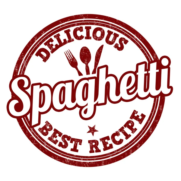 Spaghetti stempel — Stockvector