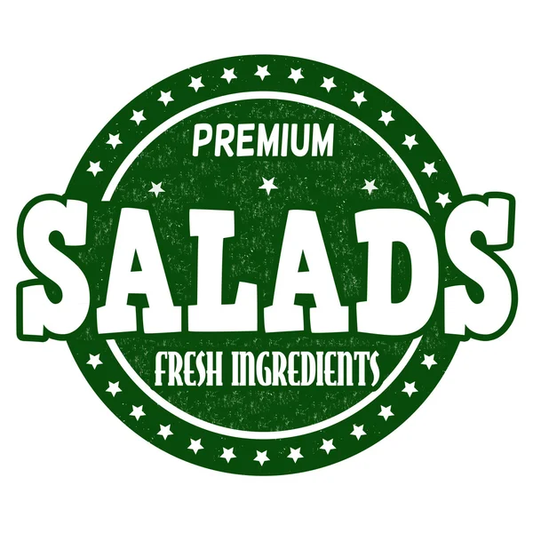 Timbre de salades — Image vectorielle