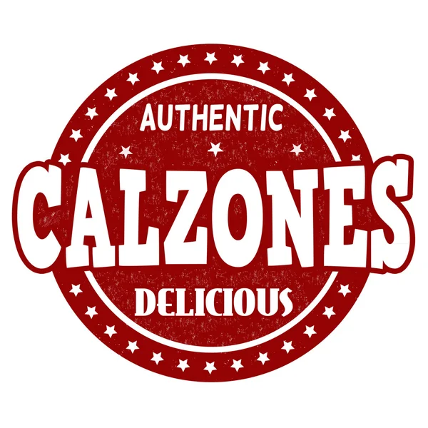 Timbro Calzone — Vettoriale Stock