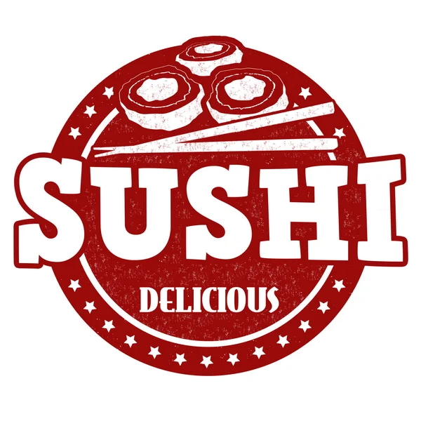 Sello de sushi — Vector de stock