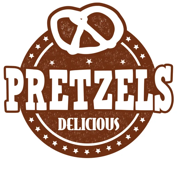 Sello Pretzels — Vector de stock