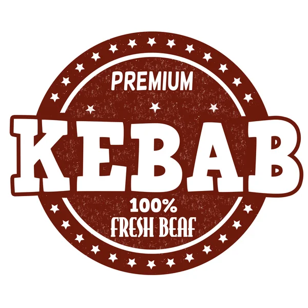 Kebab stämpel — Stock vektor