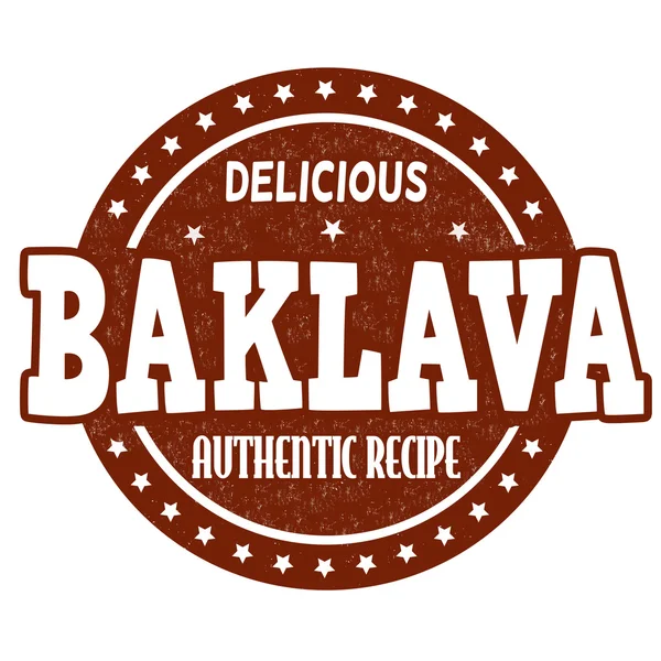 Baklava stämpel — Stock vektor