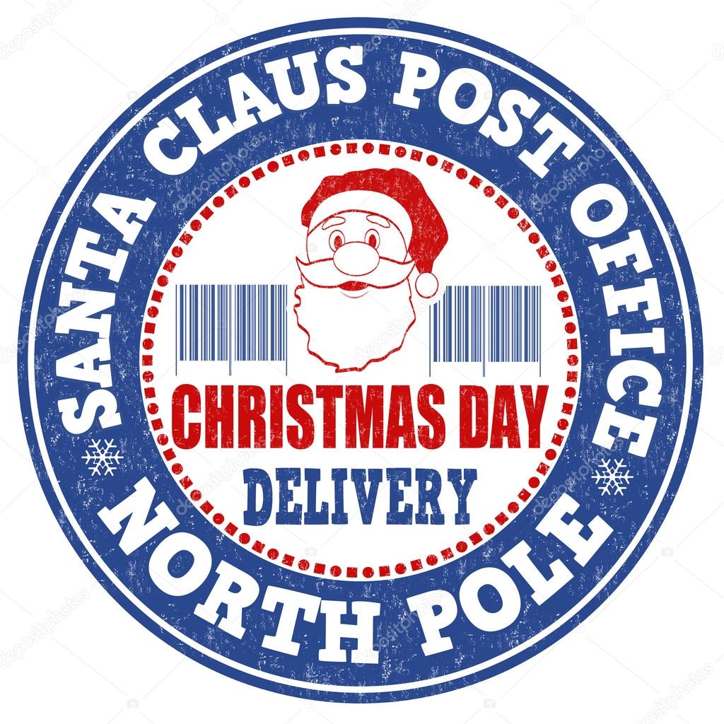 Santa Claus post office stamp Stock Vector by ©roxanabalint #59176725
