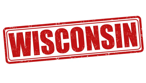 Timbre du Wisconsin — Image vectorielle