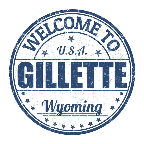 Witamy w Gillette stempel — Wektor stockowy