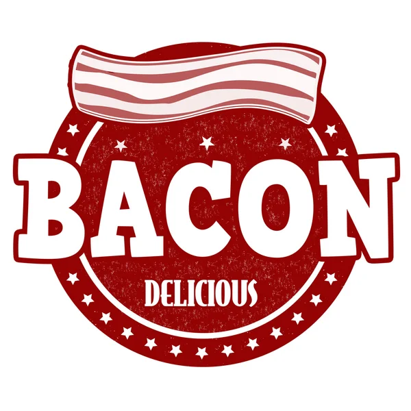 Carimbo de bacon —  Vetores de Stock