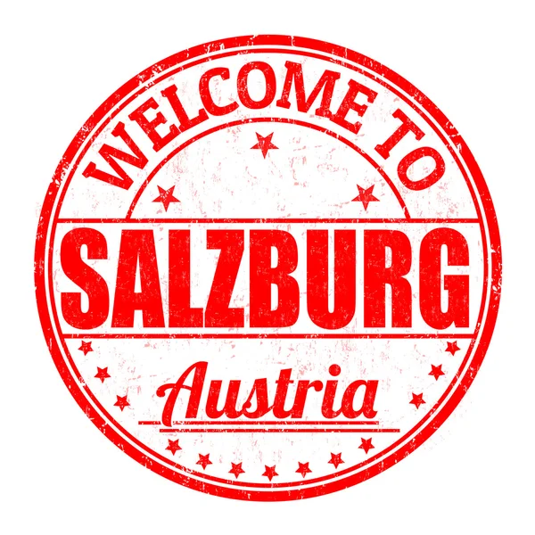 Witamy w Linz, Austria stempel — Wektor stockowy