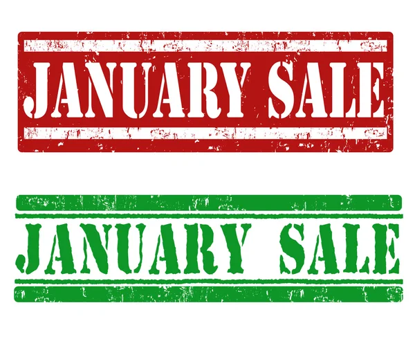 Januar-Verkaufsmarken — Stockvektor