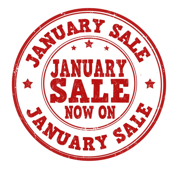 Carimbo de venda de janeiro —  Vetores de Stock