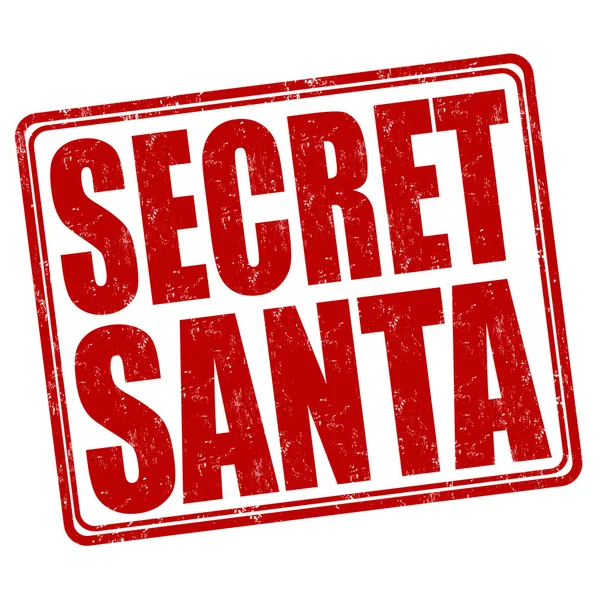 Μυστικό Santa σφραγίδα — Διανυσματικό Αρχείο