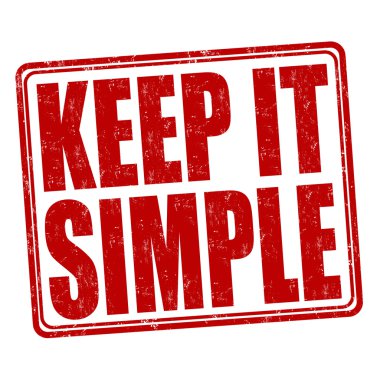 Keep it simple stamp clipart