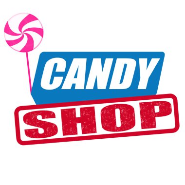 Candy shop stamp
