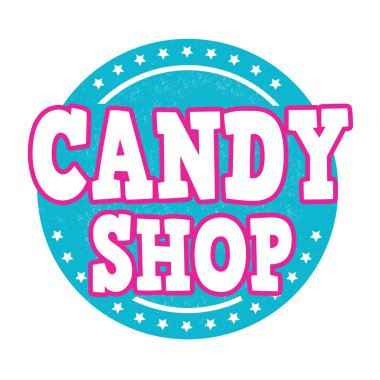 Candy shop stamp