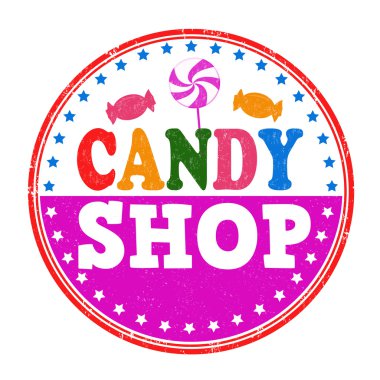Candy shop stamp