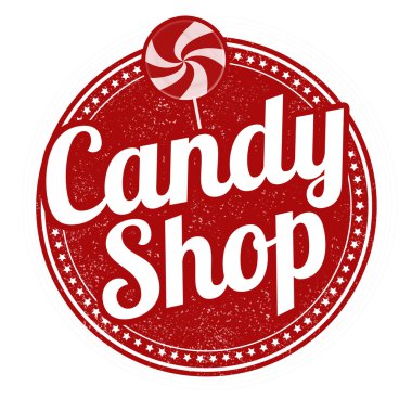 Candy shop stamp