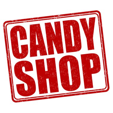 Candy shop stamp