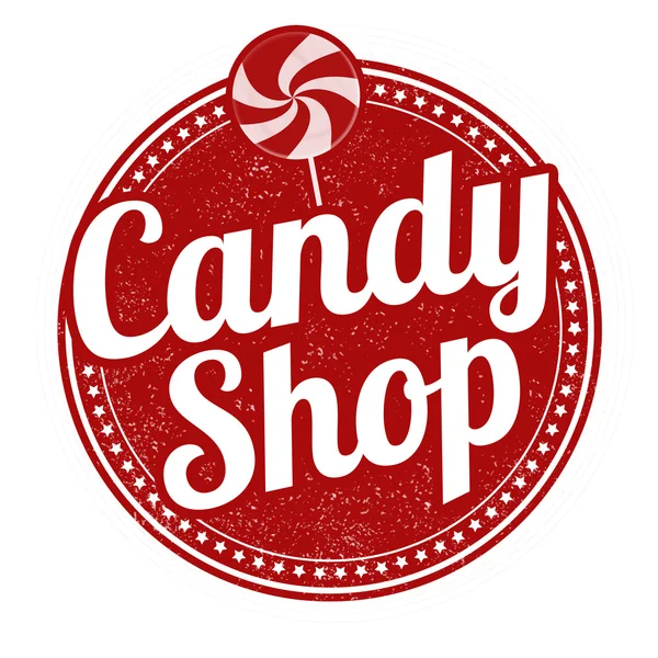 Candy shop stamp