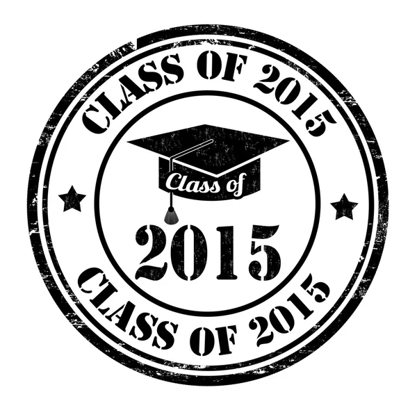 Class of 2015 stamp — Stock Vector