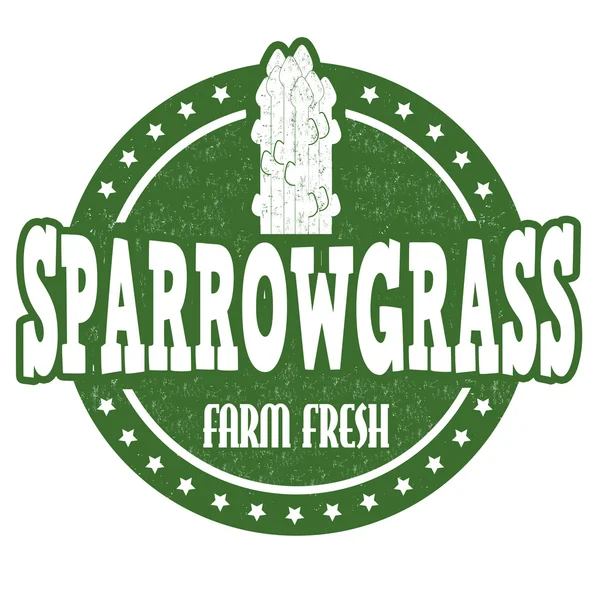 Sparrowgrass stämpel — Stock vektor