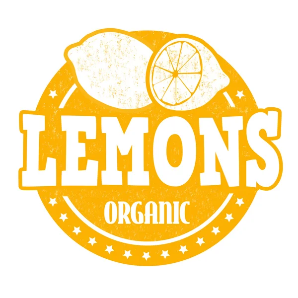 Sello de limones — Vector de stock