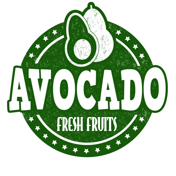 Timbro di avocado — Vettoriale Stock