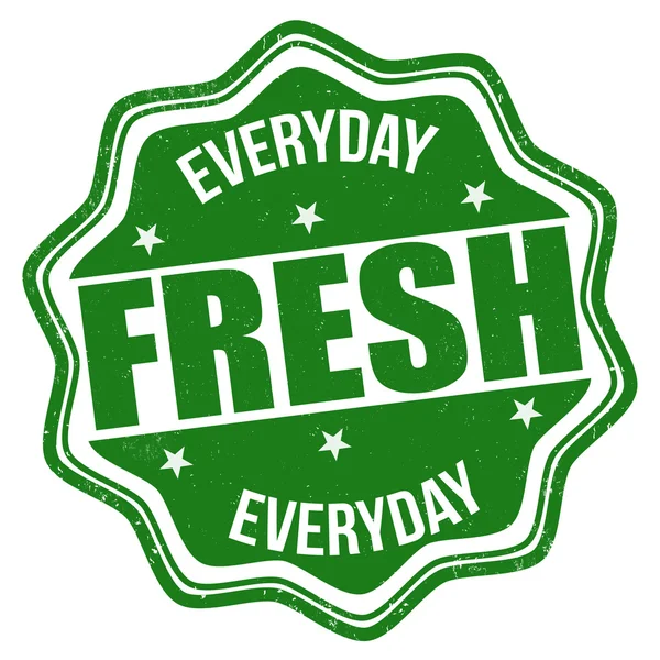 Fresh everyday stamp — Stock Vector