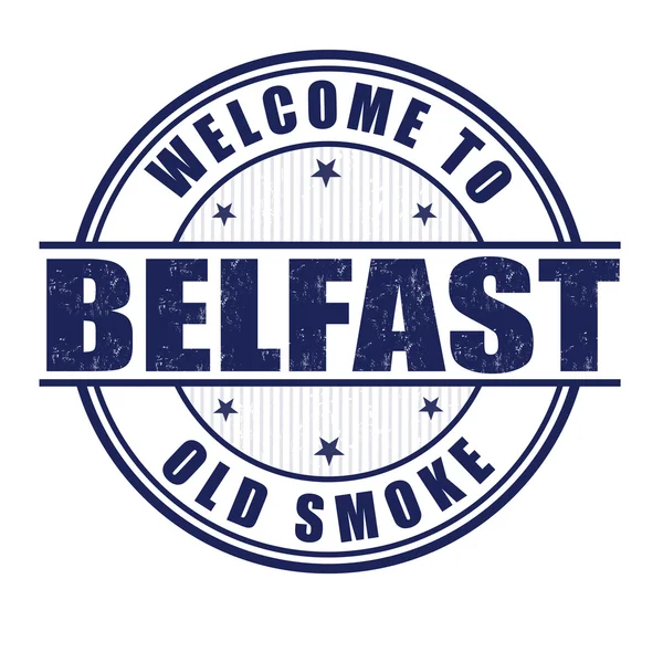 Vítejte v Belfastu razítka — Stockový vektor