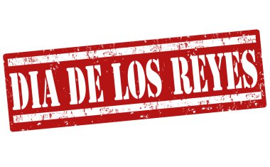 Üç Kings günde (İspanyolca dil) damga