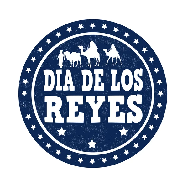 Sello del Día de los Reyes Magos — Vector de stock